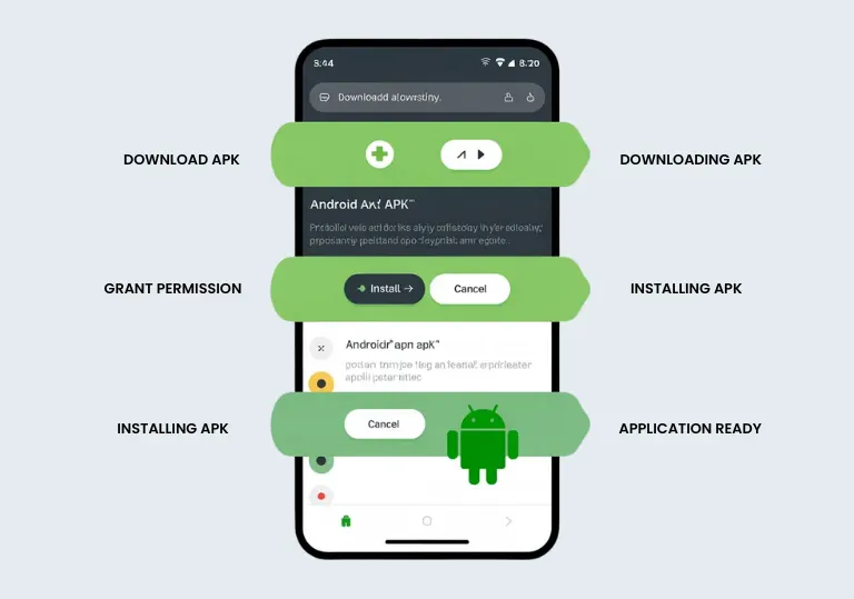 User-friendly installation flow showing how freebonus777 is installed step by step on Android.