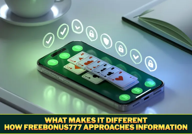 Informational visual showing how FreeBonus777 explains 777games concepts with clarity and structure