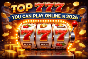 Classic 777 games slot machine showing triple seven symbols online in 2026.