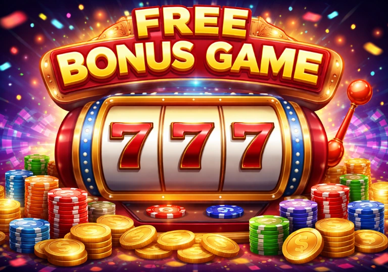 Free bonus game 777 slot-style interface with classic 777 symbols