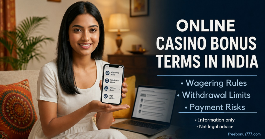 online casino bonus terms India